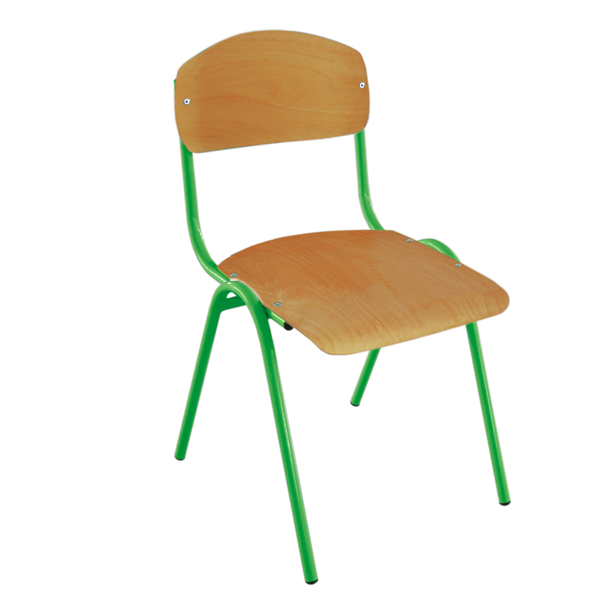 Стілець дитячий ISO, покриття фанери - пластик HPL, ростова група №2, АЛМАНТ, 315х330х565 мм, (h=300 мм).